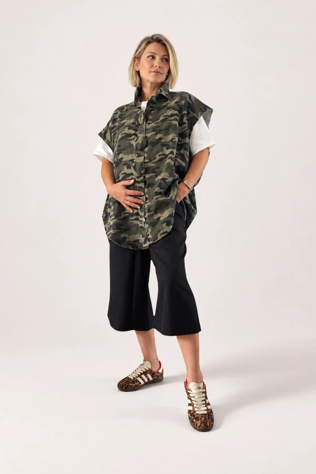 Veste femme sans manches camouflage – Image 3
