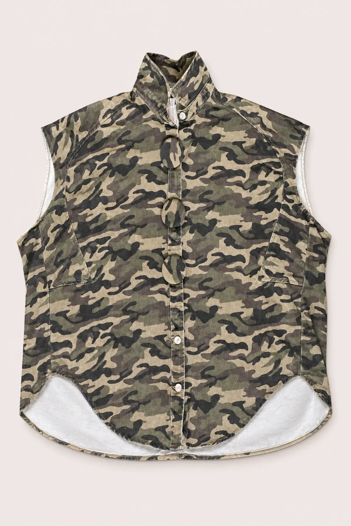 Veste femme sans manches camouflage – Image 4