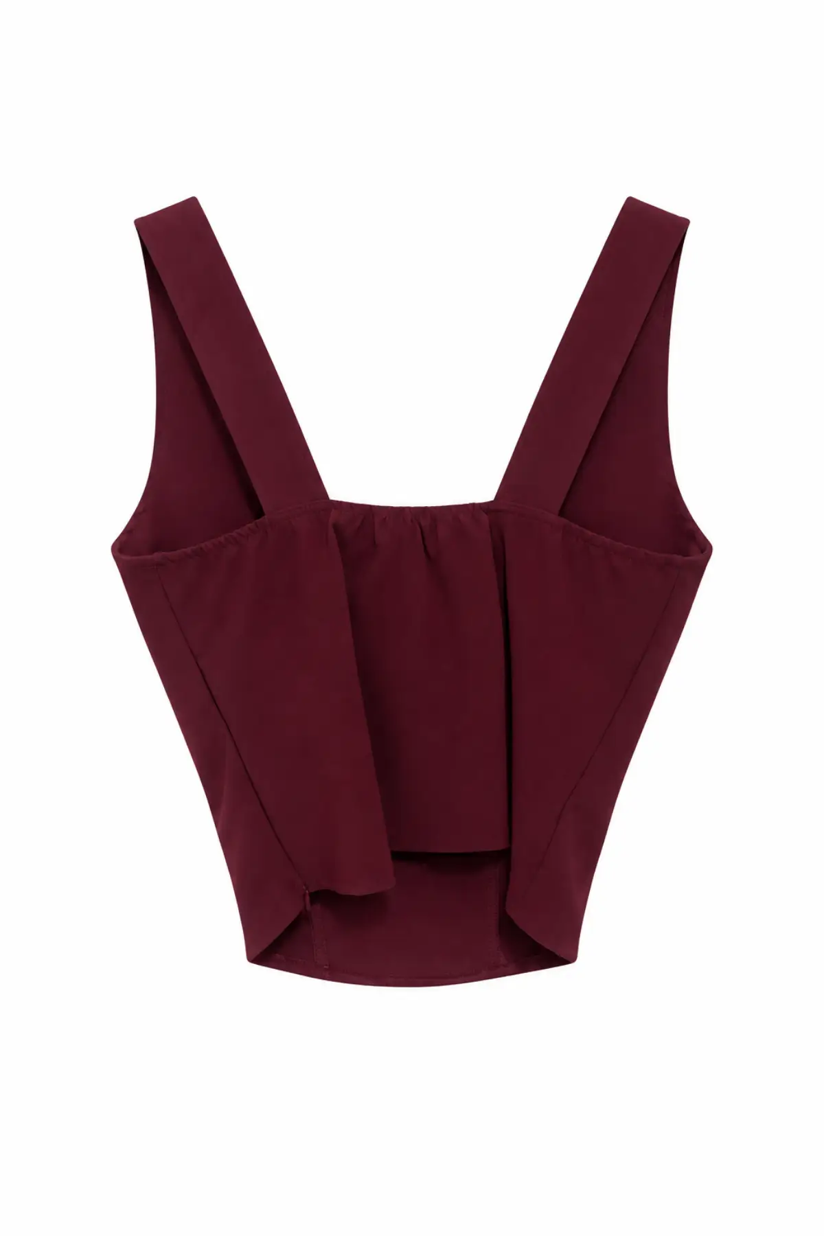 Top corset bordeaux style officier – Image 2