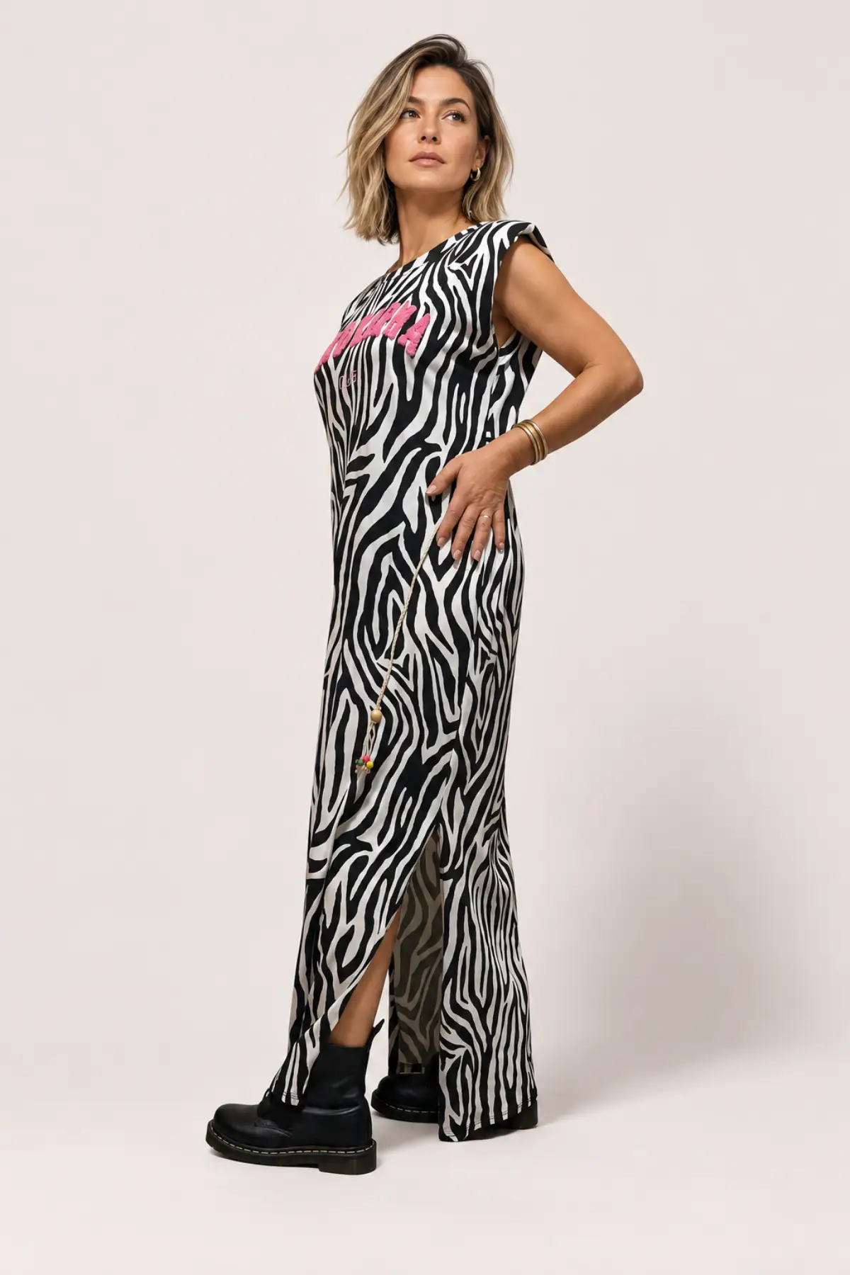 Robe longue zébrée GOOD KARMA CLUB – Image 2