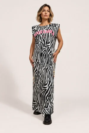 Robe longue zébrée GOOD KARMA CLUB