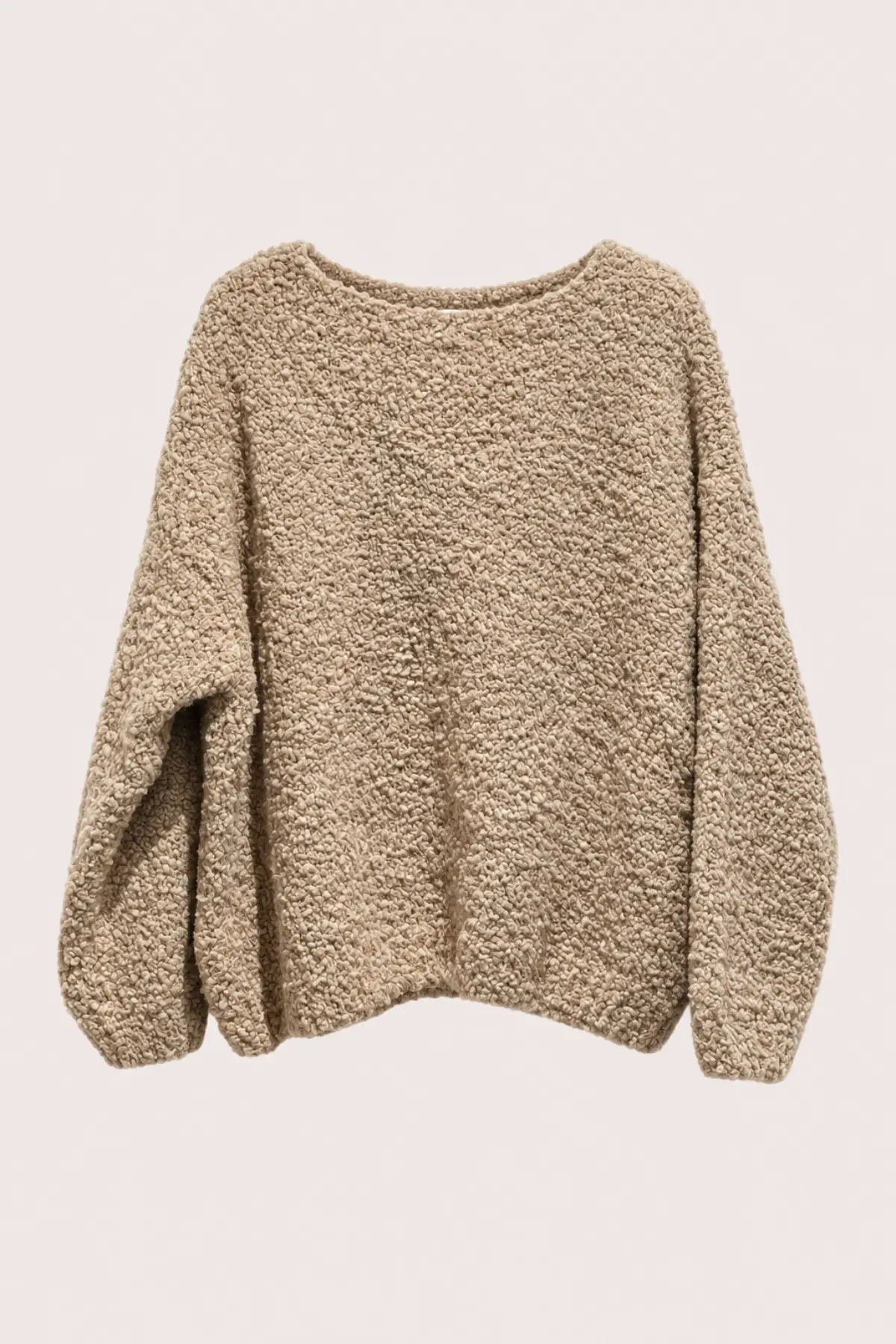Pull camel effet bouclette ICONIC léopard – Image 2